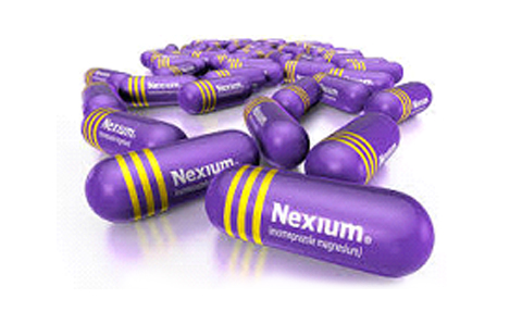 Purple for AstraZeneca's Nexium called "The purple pill"