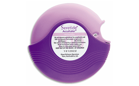 Purple for GlaxoSmithKline's Seretide Inhaler