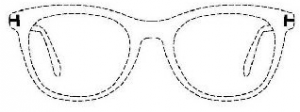 For decoration of eyeglass frames